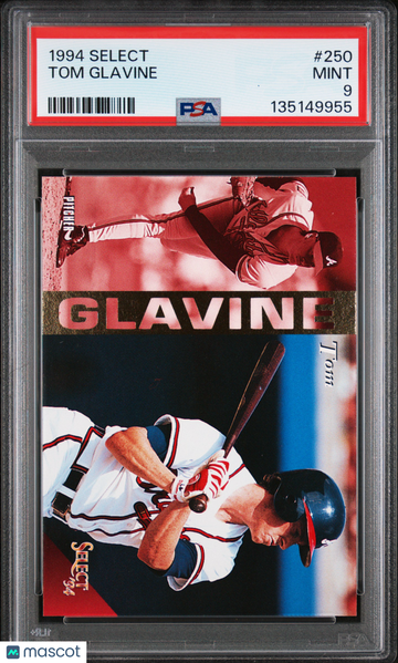 1994 Select Tom Glavine #250 PSA 9