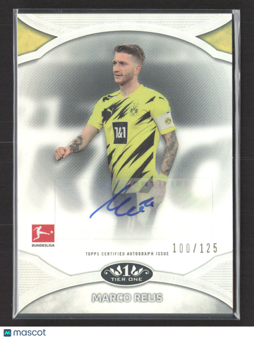 2021 Topps Tier One Bundesliga Marco Reus #PP-MR 100/125 Auto