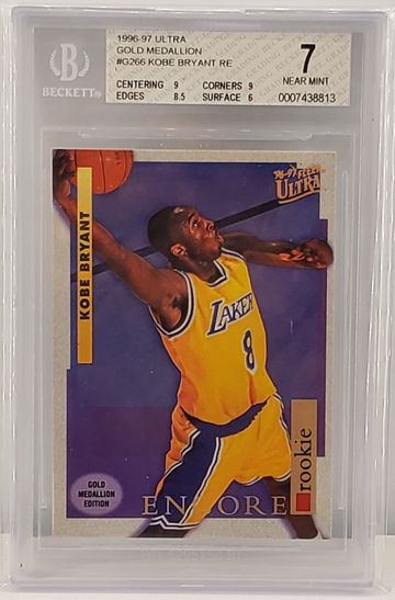 KOBE BRYANT 1996 ULTRA GOLD MEDALLION CARD G266 BGS 7