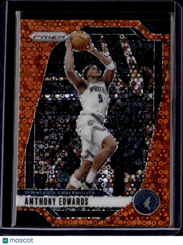 2024-25 Panini Prizm Basketball Anthony Edwards #100 Orange /125