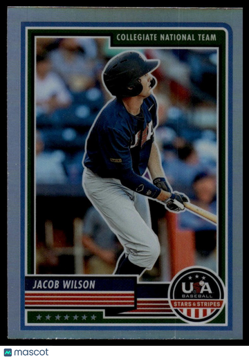 2023 Panini Stars & Stripes USA Baseball Jacob Wilson #84 Silver