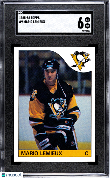 1985 Topps Mario Lemieux #9 SGC 6