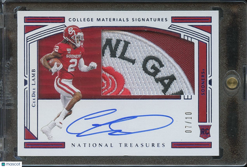 2020 CeeDee Lamb Patch Rookie 10 Panini Authentic