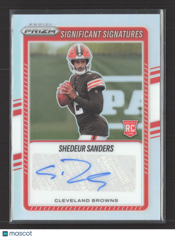2025 Panini Prizm Significant Signatures Shedeur Sanders #SSI-SSS RC