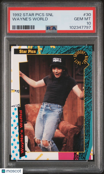 1992 Star Pics Saturday Night Live Wayne's World #30 PSA 10