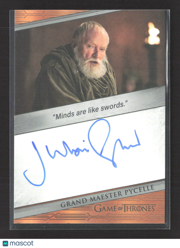 2015 Rittenhouse Game of Thrones Series 4 Julian Glover Autograph Limited Edition