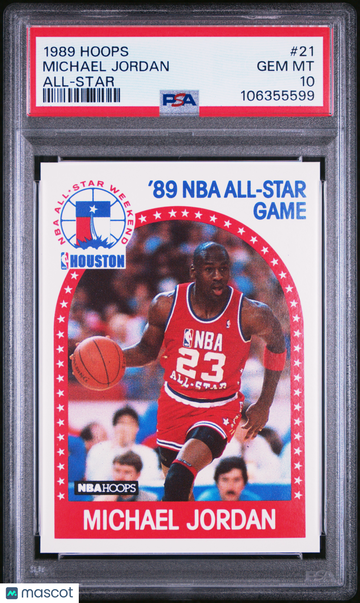 1989 Hoops Michael Jordan #21 All Star PSA 10