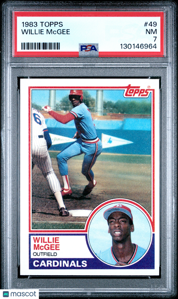 1983 Topps Willie McGee #49 PSA 7