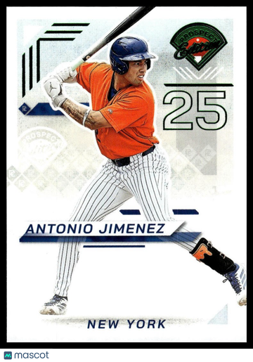 2025 Panini Prospect Edition Antonio Jimenez #163 Green