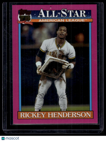 2026 Topps Rickey Henderson #91AS-10 1991 Topps Baseball 35th Anniversary All-Stars Pink (Series Two)