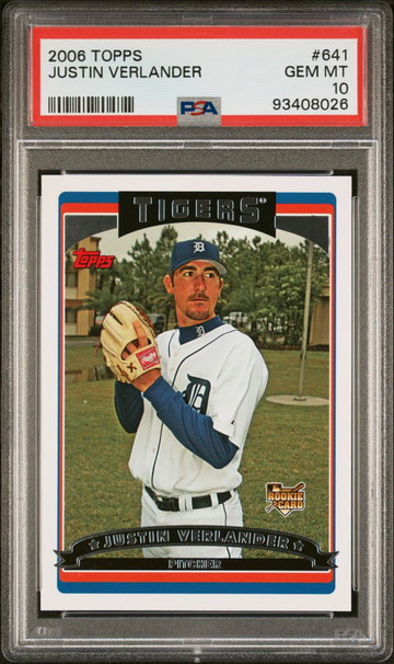 2006 Topps Justin Verlander #641 PSA 10