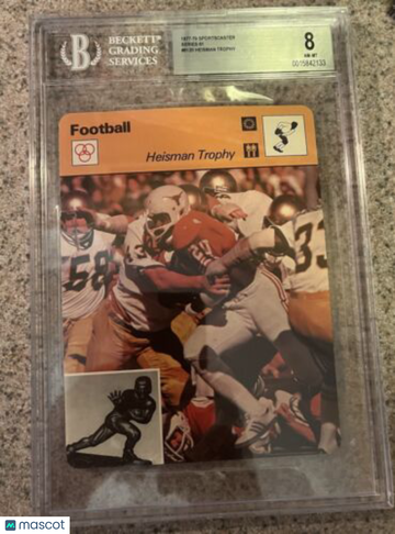 1977-79 Sportscaster Earl Campbell Rookie BGS 8