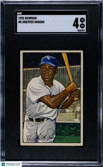 1952 Bowman Orestes Minoso #5 SGC 4