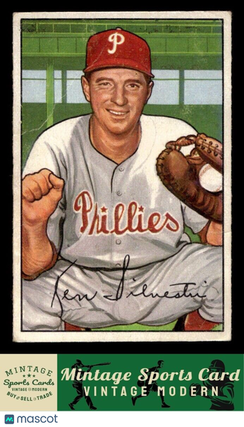 1952 Bowman Ken Silvestri #200