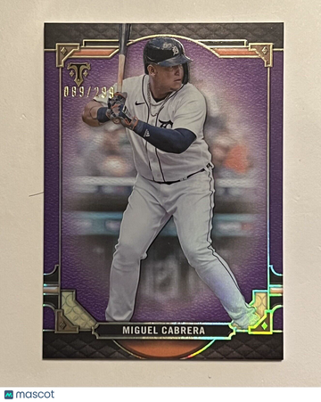2022 Topps Triple Threads Miguel Cabrera #38 Amethyst Parallel/Variety