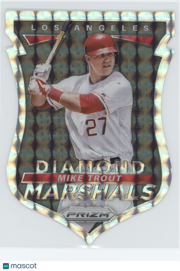 2015 Panini Prizm Baseball Diamond Marshals Mike Trout #1 /1