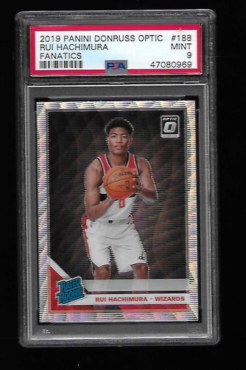 2019 Donruss Optic Fanatics Rui Hachimura PSA 9