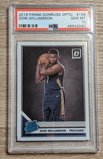 Zion Williamson 2019 Optic #158 PSA 10