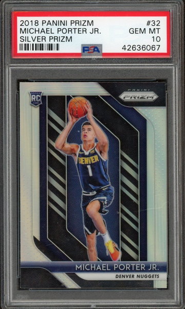 Michael Porter Jr Rookie Silver Prizm PSA 10