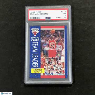 1991 Fleer Michael Jordan #375 PSA 7