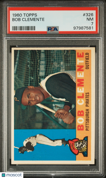 1960 Topps Bob Clemente #326 PSA 7