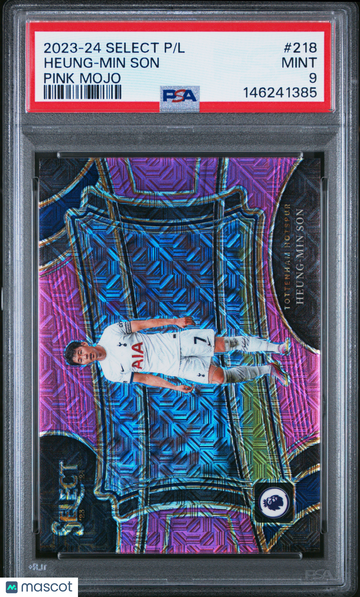2023-24 Panini Select Premier League Heung-Min Son #218 Pink Mojo PSA 9