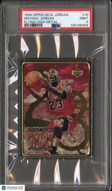1996 Upper Deck Jordan Flying High Metal Michael Jordan #10 PSA 9