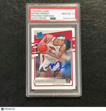 2021-22 Panini Moses Moody #36 Chronicles Donruss Draft Picks PSA 10