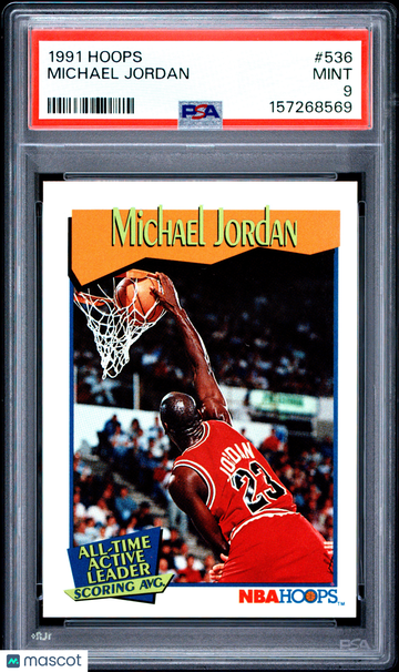 1991 Hoops Michael Jordan #536 PSA 9