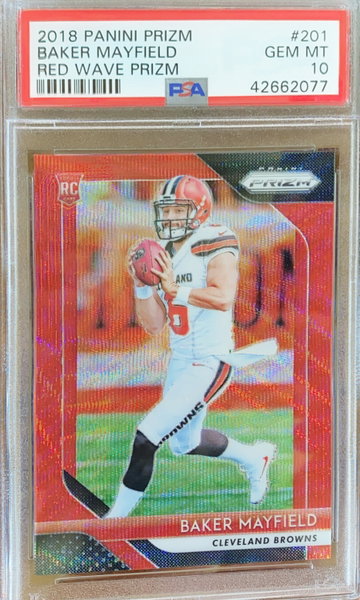 Baker mayfield red wave prizm /149