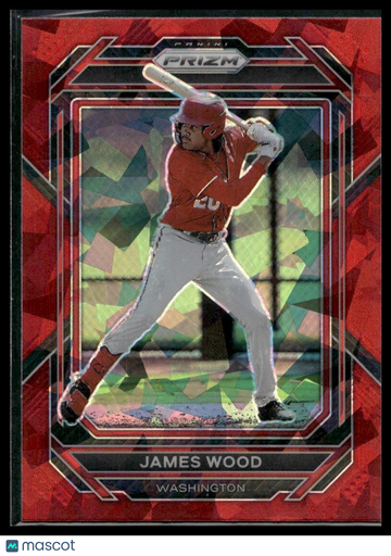 2023 Panini Prizm James Wood #47 Red Ice Prizm