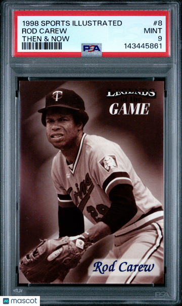 1998 Sports Illustrated Then & Now Rod Carew #8 PSA 9