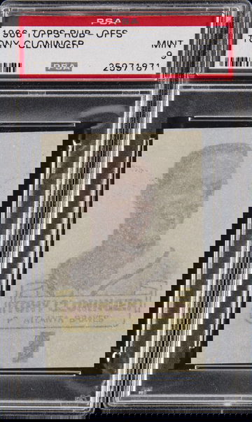 1966 Topps Rub-Offs #19 Tony Cloniger PSA 9 MINT!