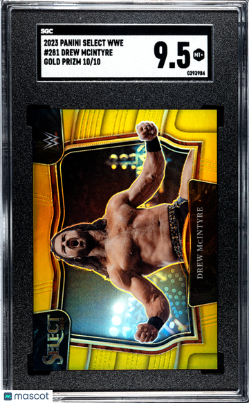 2023 Panini Select Wwe Drew Mcintyre #281 Gold Prizm 10 SGC 9.5