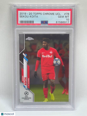 2019 Topps Chrome UEFA Champions League Sekou Koita #78 PSA 10