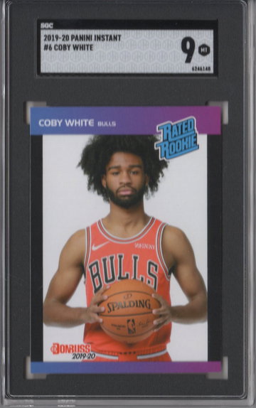 2019-20 Panini Instant Coby White SGC 9