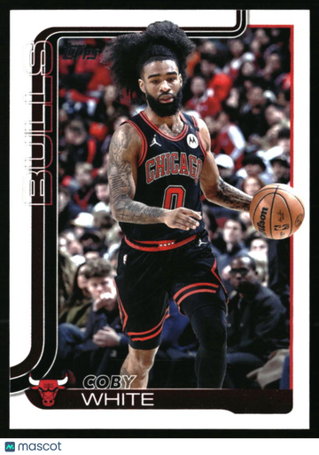 2025-26 Topps Coby White #34 Chicago Bulls