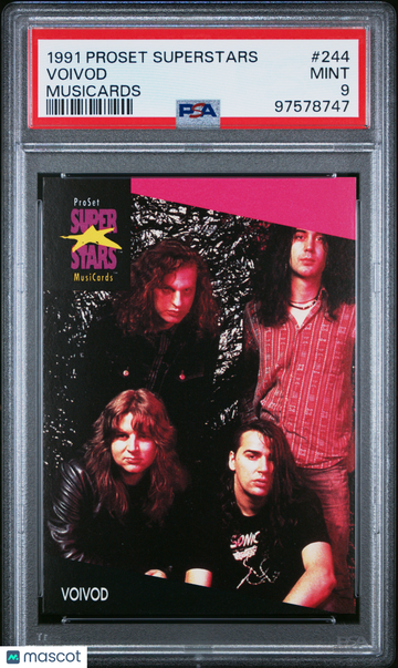 1991 Proset Superstars Musicards Voivod #244 PSA 9