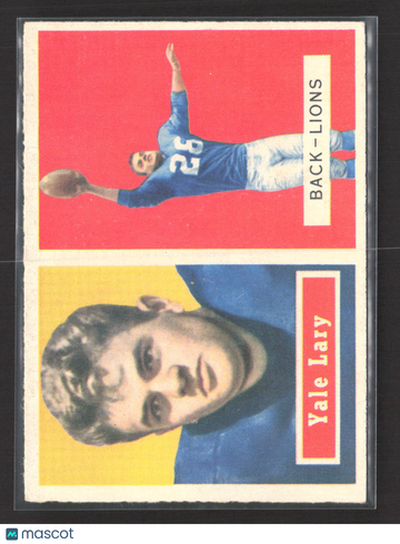 1957 Topps Yale Lary #68