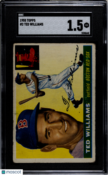 1955 Topps Ted Williams #2 SGC 1.5