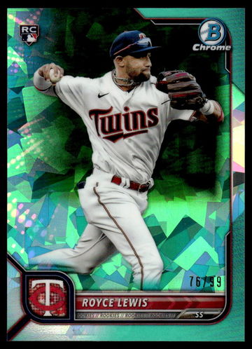 2022 Bowman Chrome Green Royce Lewis #92 RC /99