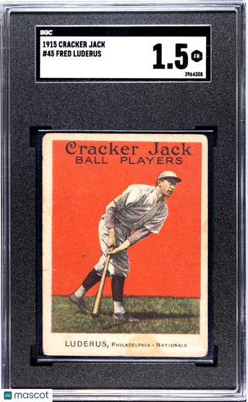 1915 Cracker Jack Fred Luderus #45 SGC 1.5