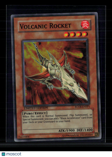 Yu-Gi-Oh! 2007 Force of the Breaker Volcanic Rocket Limited Edition