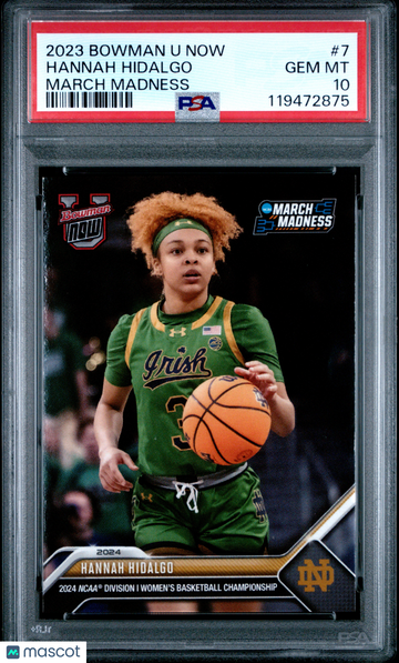 2023 Bowman U Now March Madness Hannah Hidalgo #7 1st Day Issue Short Print Nicely Centered Mint Parallel/Variety Rookie