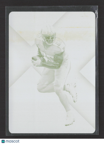 2017 Panini Plates & Patches Elite Football Delanie Walker #13 Yellow Printing /1 Printing Plate