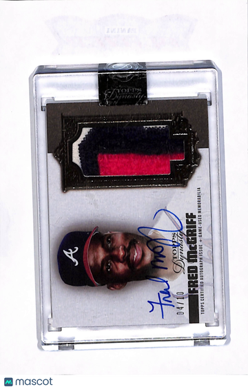 1988 Topps Dynasty Fred McGriff #DAP-FM1 04/10 Patch Memorabilia Auto