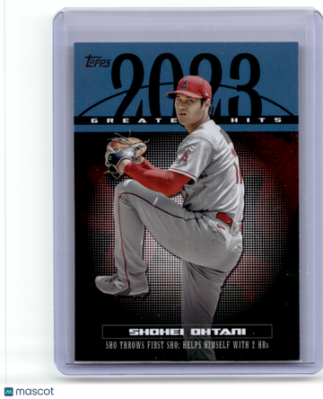 Shohei Ohtani 2024 Topps 2023 Greatest Hits Blue Refractor Parallel/Variety #23GH-14