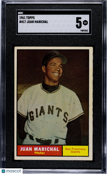 1961 Topps Juan Marichal #417 SGC 5