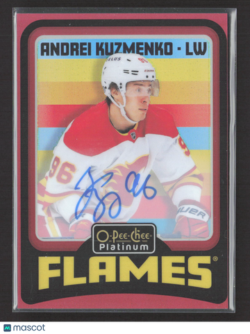 2025 O-Pee-Chee Platinum Andrei Kuzmenko #R57 Red Rainbow Auto