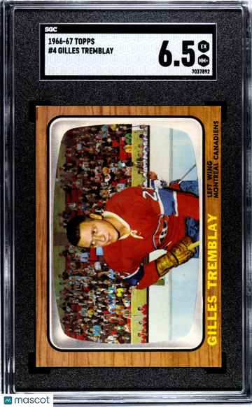 1966 Topps Gilles Tremblay #4 SGC 6.5